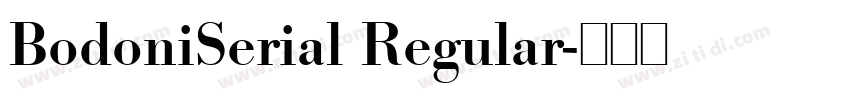 BodoniSerial Regular字体转换